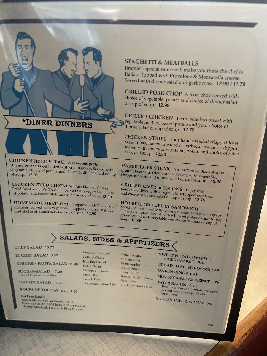 Menu Jimmie's Diner-10