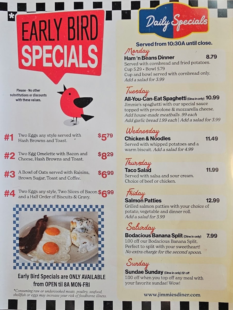 Menu Jimmie's Diner-4