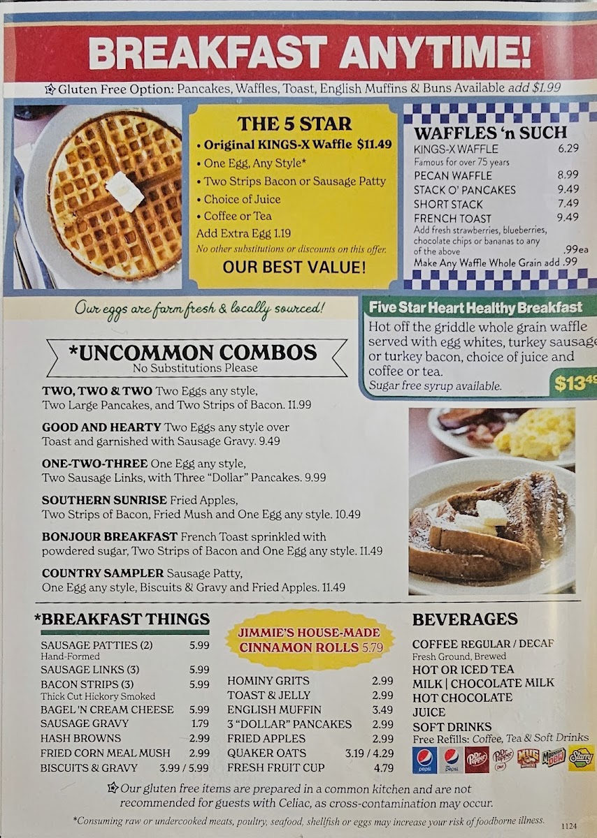 Menu Jimmie's Diner-5