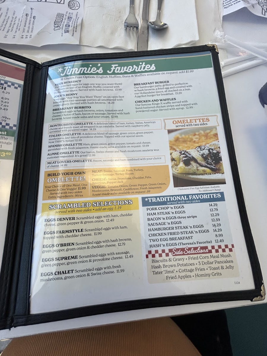 Menu Jimmie's Diner-8