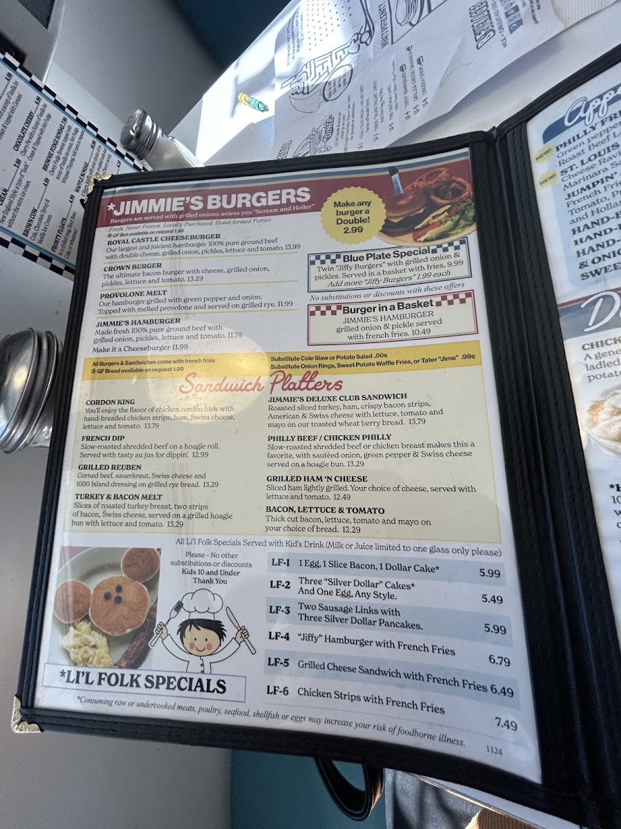 Menu Jimmie's Diner-9